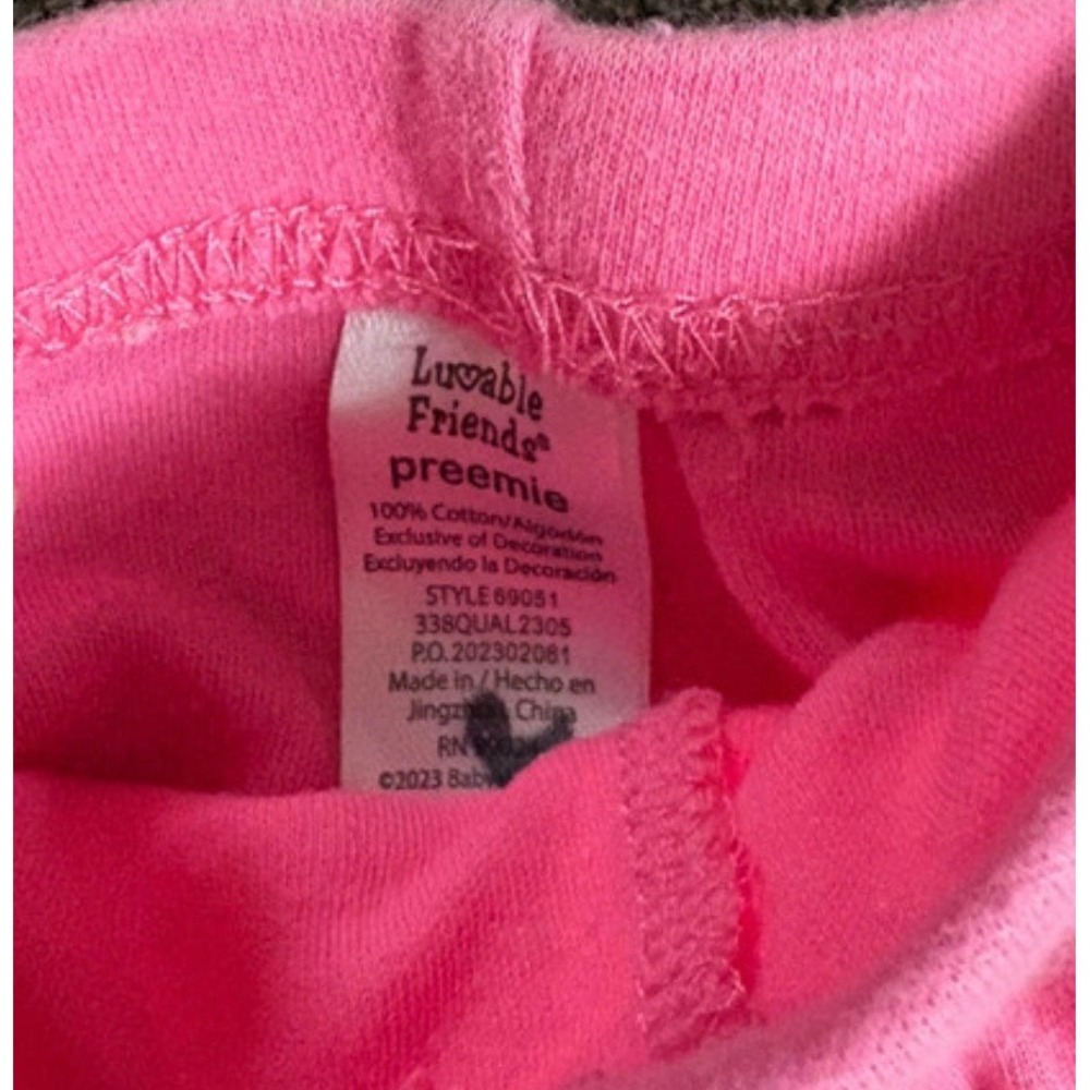 4pk Baby Girl Preemie Leggings Bundle - Picture 6 of 7